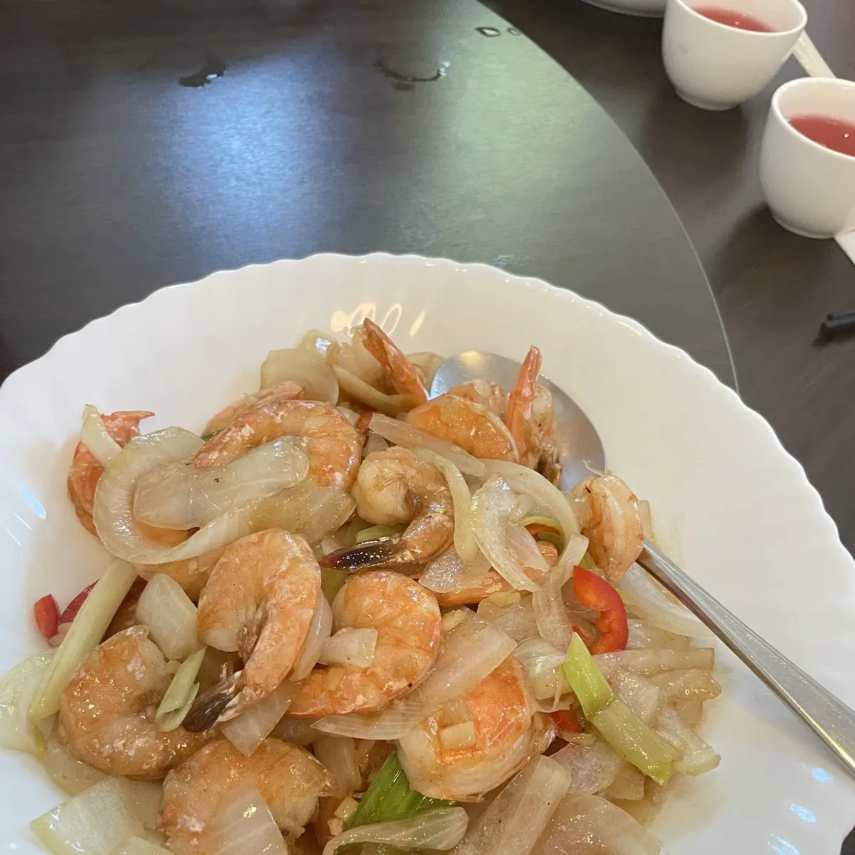 洋蔥炒蝦